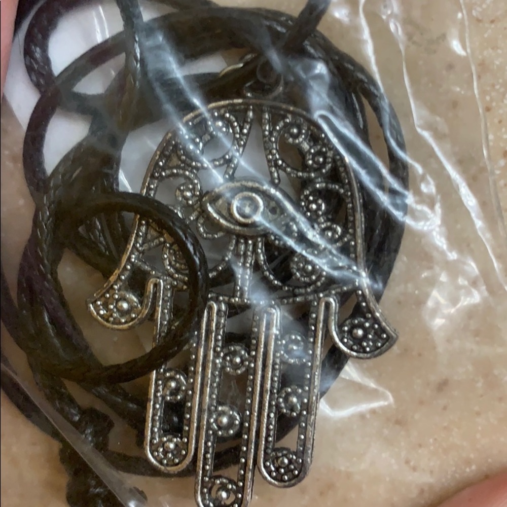 Hand of fasfma necklace